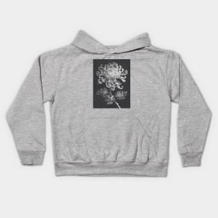 Chrysanthemum Delight - Stunning Monochromatic Flower Art Kids Hoodie